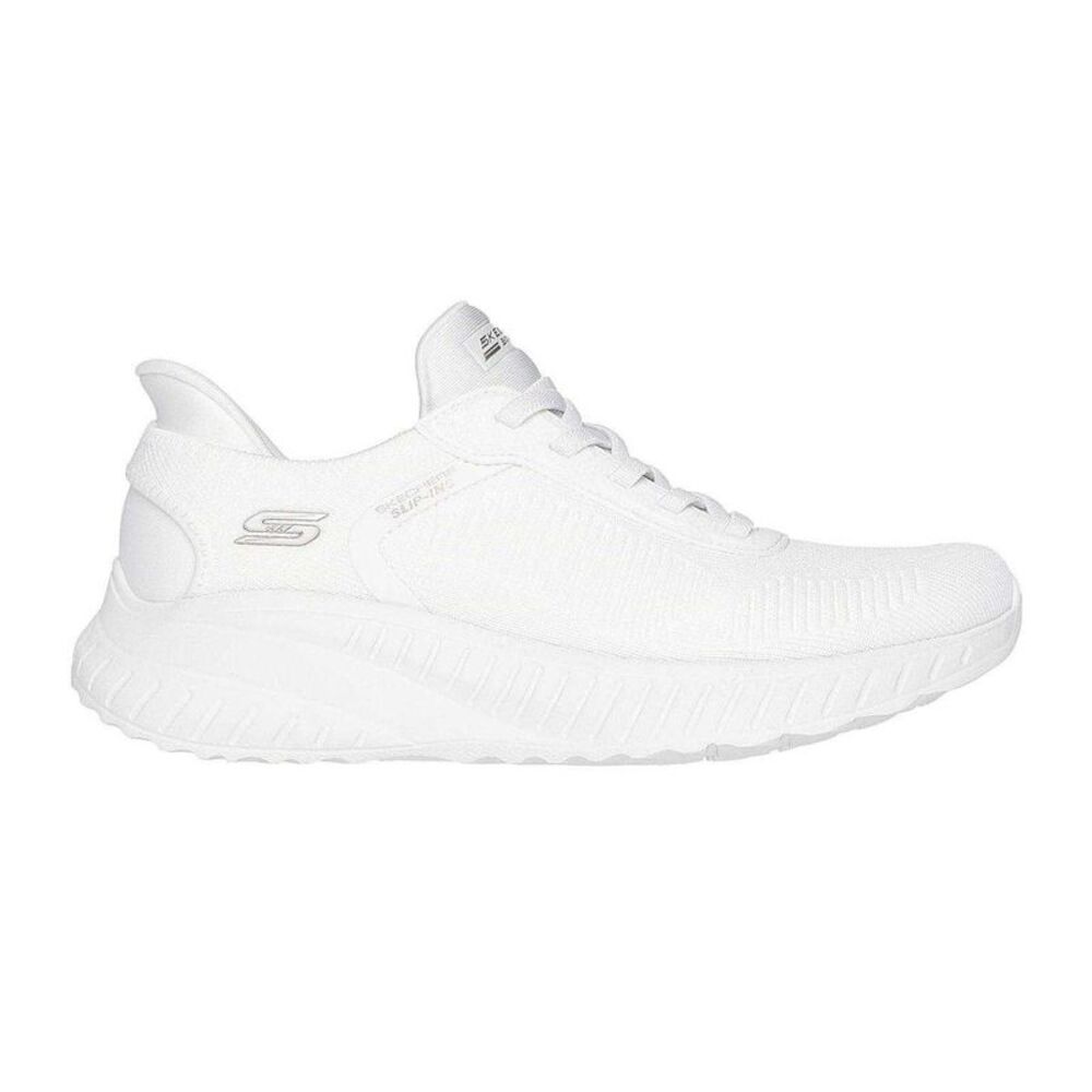 Skechers Womens/Ladies BOBS Sport Squad Chaos Flat Sneakers / White